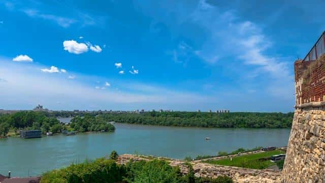 A panoramic picture taken from the Kalemegdan Fortress — one of the best things to do in Belgrade in 24 hours.