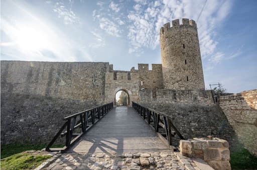 One of the Belgrade Fortress’ gates and a tower